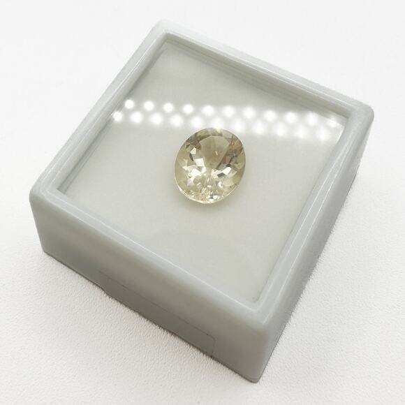 Mexican Bytownite Oval 3.5ct 12x10mm Original Box Sealed Gold Yellow Champaign - Picture 3 of 13